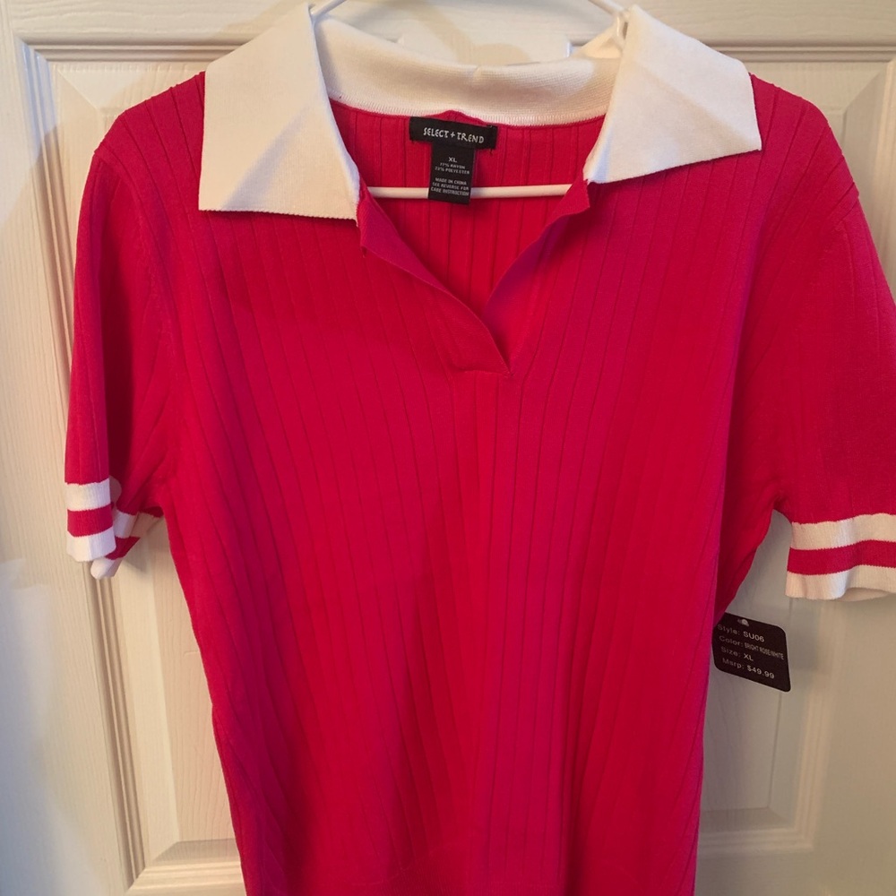 Women's Vibrant Pink Polo Shirt